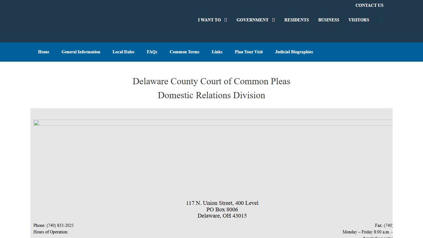 General Information - Domestic Relations Court